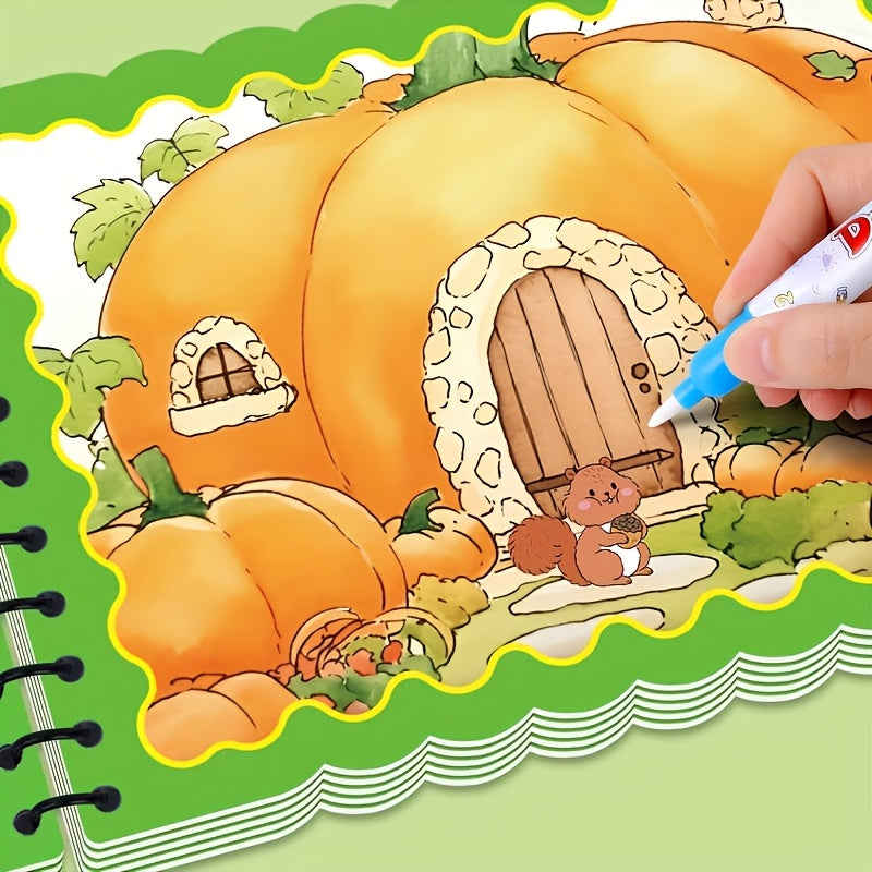 4pcs Reusable Water Book with Pens
