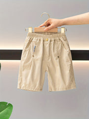 Boy's Cargo Elastic Waist Shorts w/ Pockets