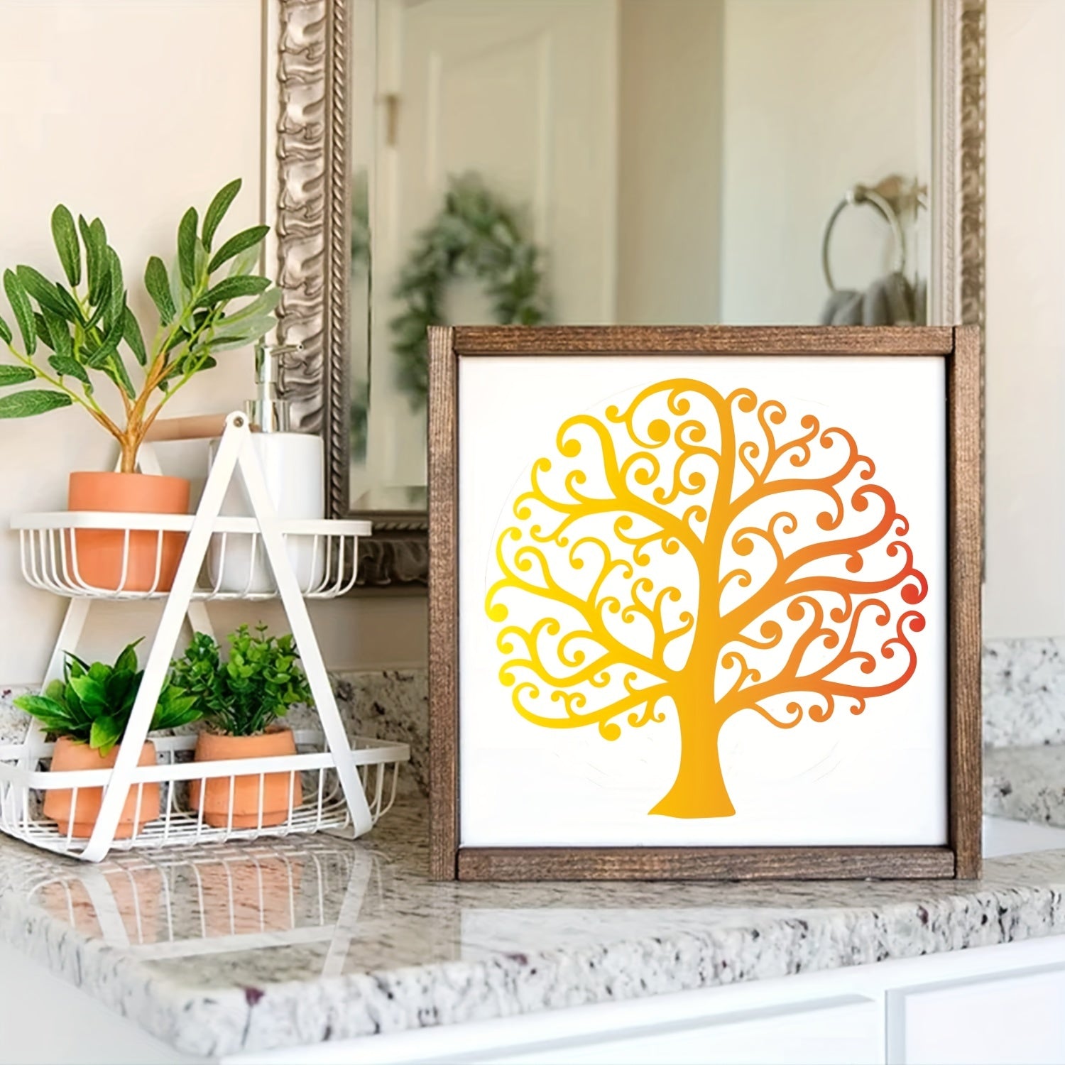 16pcs Tree Stencils Tree Of Life for Painting Airbrush Natural Plants Palm Tree