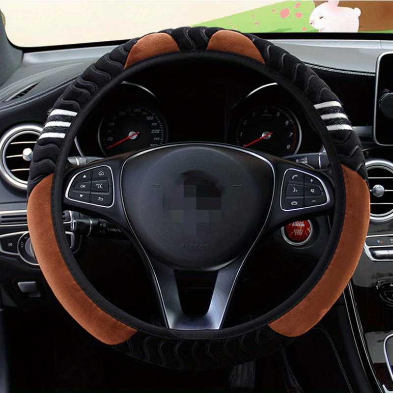 Skid-proof Durable Leather Steering Wheel Cover