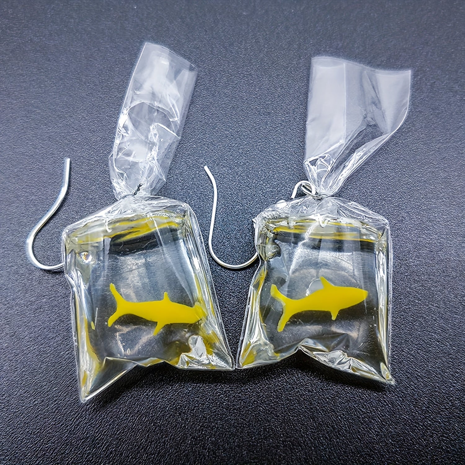 Y2K Goldfish Water Bag Shape Dangle Earrings