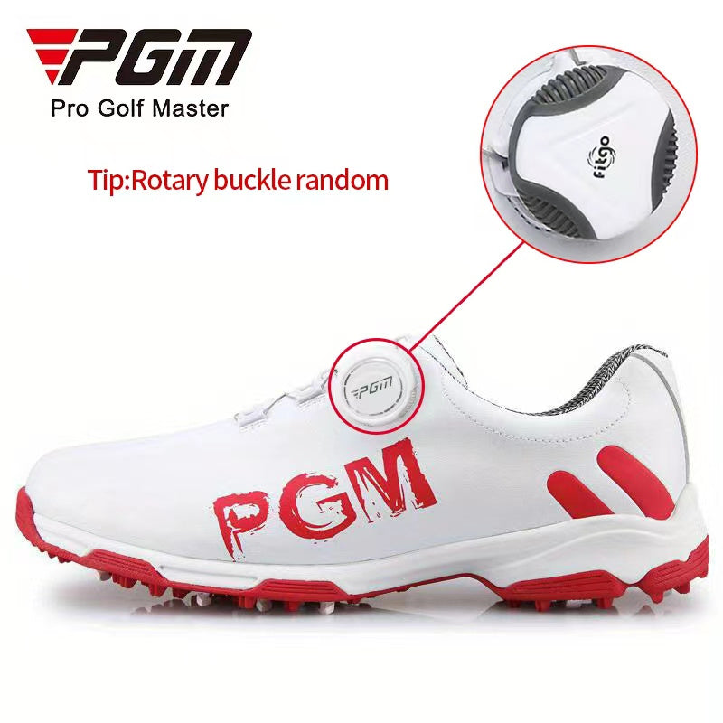 PGM Men's Spiked Golf Shoes Breathable Non Slip