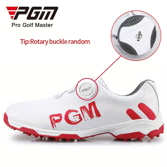 PGM Men's Spiked Golf Shoes Breathable Non Slip