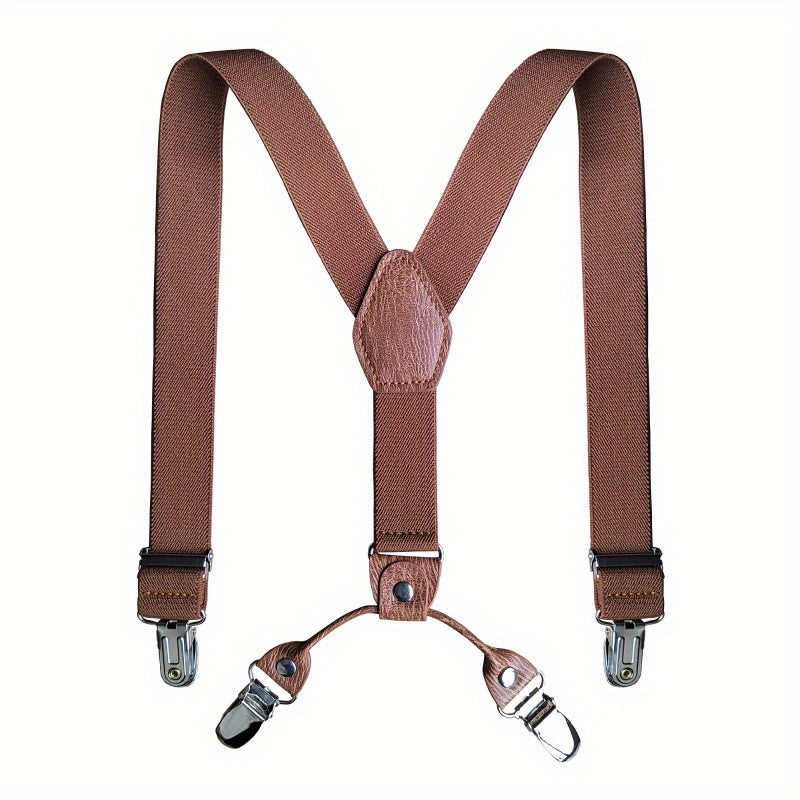 Toddler Suspenders & Bowtie Set Y Back Clips for Boys 1-3 Years