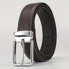 Men's Leather Belt Pin Buckle Casual Trousers Jeans Belt