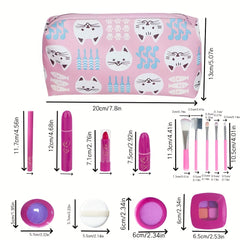 Princess Makeup Set with Pink Bag and Eyeshadow Palette