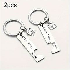 1 Pair Home Keychain Pendant Creative Decoration For Car Backpack Wallets