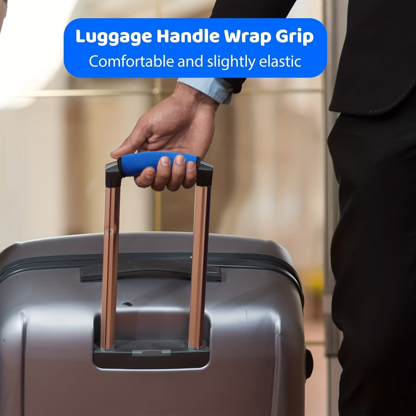 Comfort Soft Handle Covers for Suitcase Bright Luggage Handle Wraps