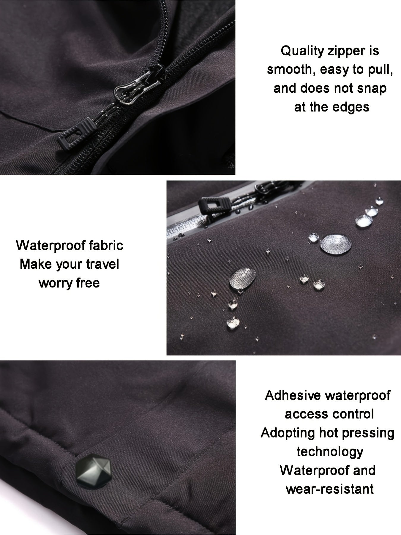 Waterproof Long Sleeves Heating Jacket Women's Outdoor Ski Jacket