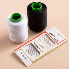 5pcs Sewing Kit & Thread With Needles Thimble Needle Threader Stitching