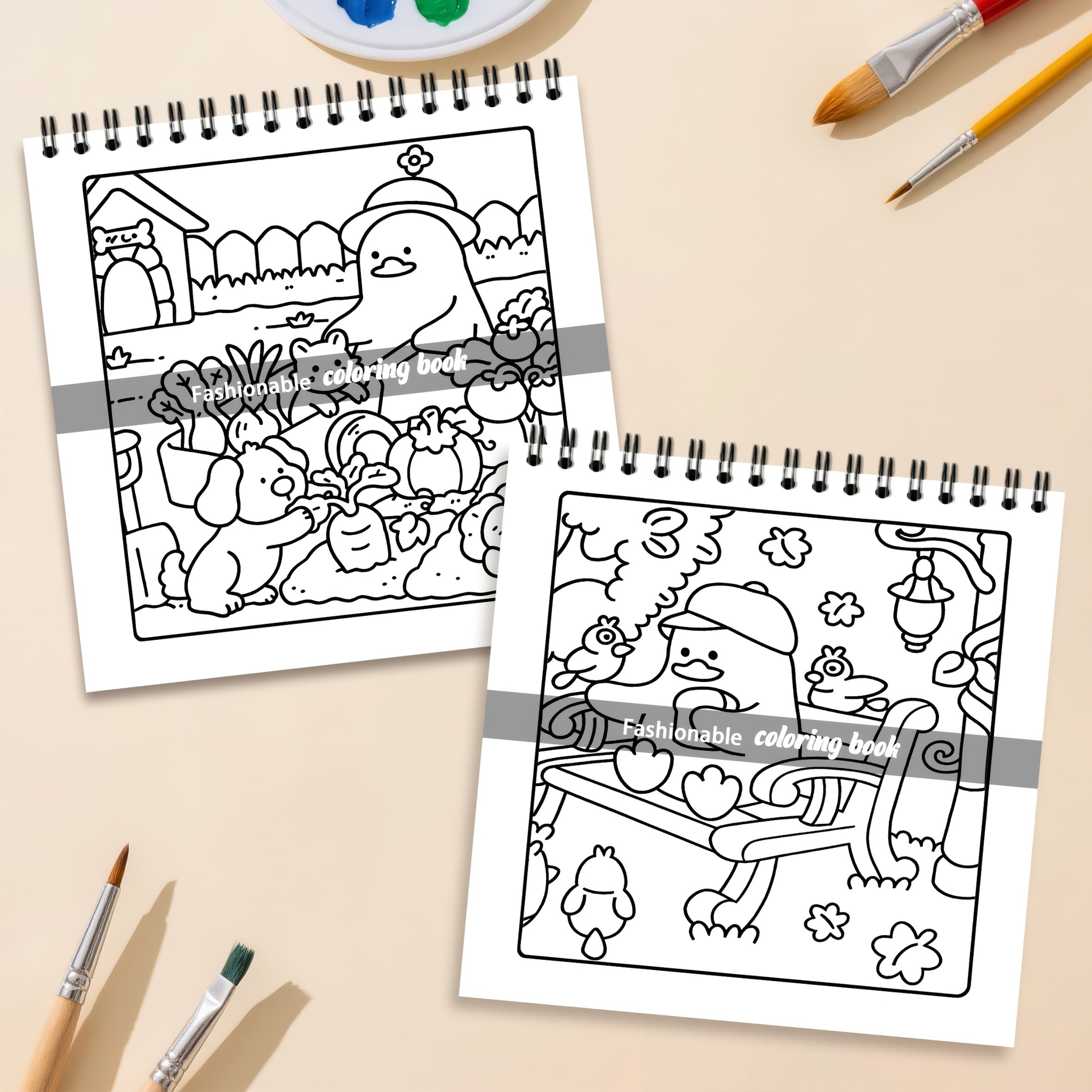 Duck's Life Coloring Book 24 Pages