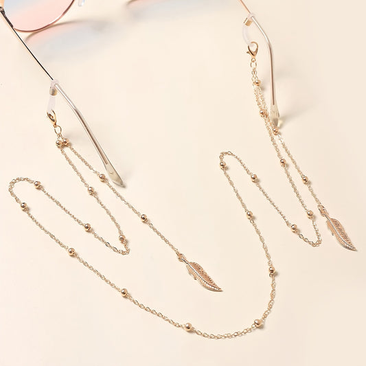 Leaf Pendant Glasses And Face Mask Accessory Metal Chain Glasses Chain