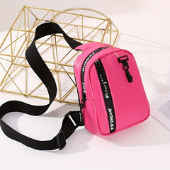 Stylish Women's Shoulder Bag Water Resistant Zip Closure