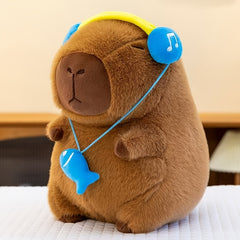 Capybara Chef Plush Stuffed Animal with Expressive Eyes