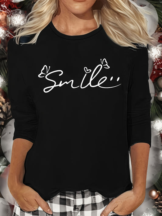 Women's Long Sleeve Crew Neck Lounge Top