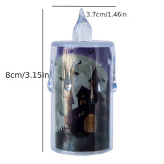 Halloween LED Decoration Candle Lights Ghost Props Crystal Night Lights