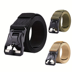 Outdoor Tactical Nylon Magnetic Buckle Belt For Men
