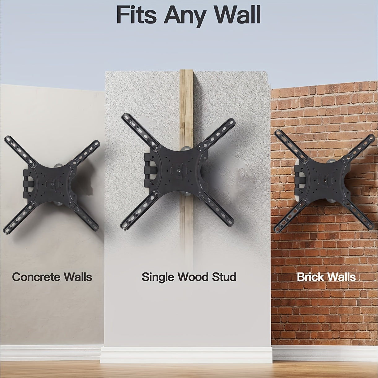 Adjustable TV Wall Mount Bracket for 66-152.4 cm TVs