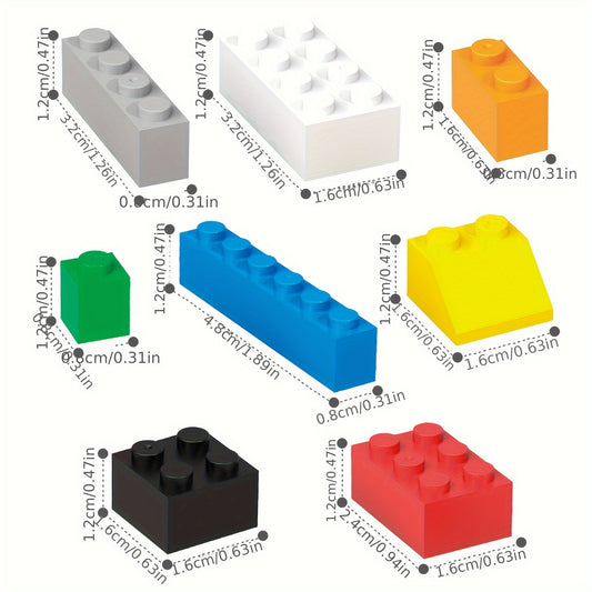 120pcs Building Blocks Assorted Colors Compatible with Most Brands