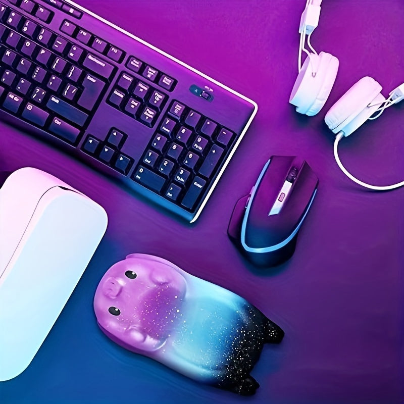 4pcs Pig Wrist Rest Memory Foam Mouse Pads Animal Wrist Support Pillow