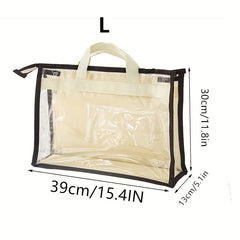 Clear Handbag Dust Bags Zipper Hanging Storage Organizer