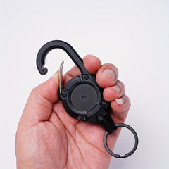 Retractable Wire Rope Keychain Outdoor Fishing Anti-lost Buckle