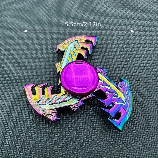 Zinc Alloy Fidget Spinner Rainbow Colors Durable Hand Toy for Boredom