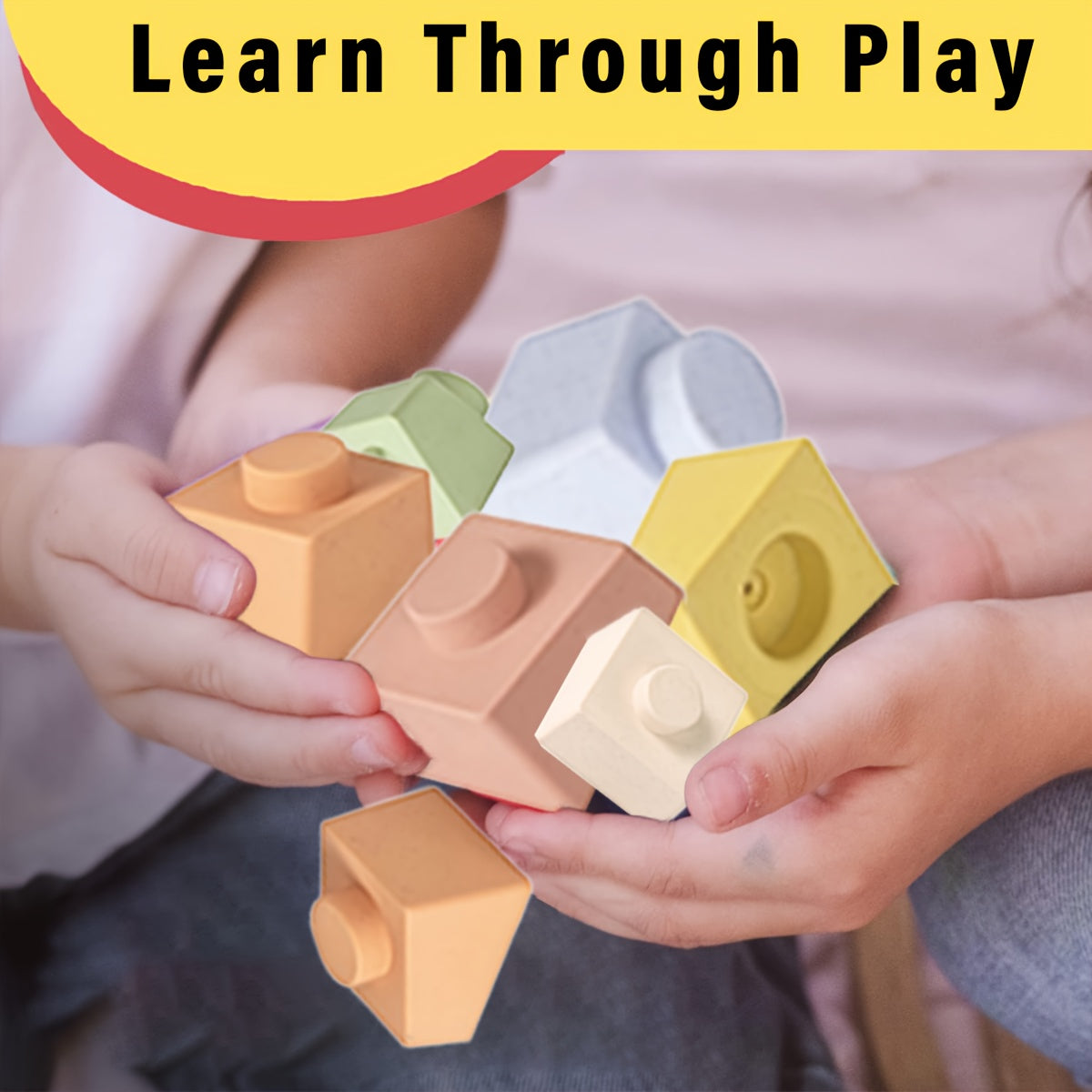 Colorful PVC Stacking Blocks Tower for Kids