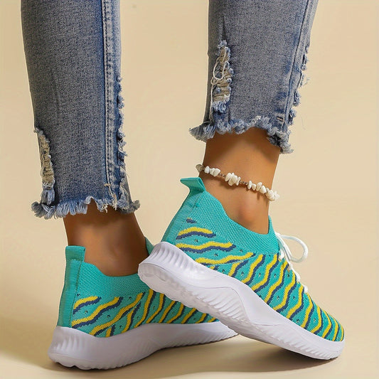 Women's Lace up Sneakers Non slip Mesh Sports Shoes