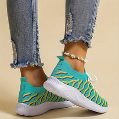 Women's Lace up Sneakers Non slip Mesh Sports Shoes