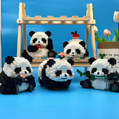 1065pc National Treasure Panda Building Blocks Set
