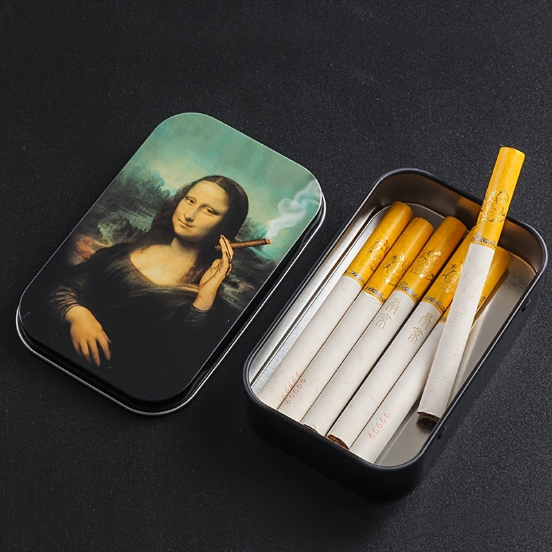 Tin Storage Box Cigarette Case Holder