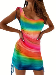 Women's Plus Colorblock Ombre Tank Dress