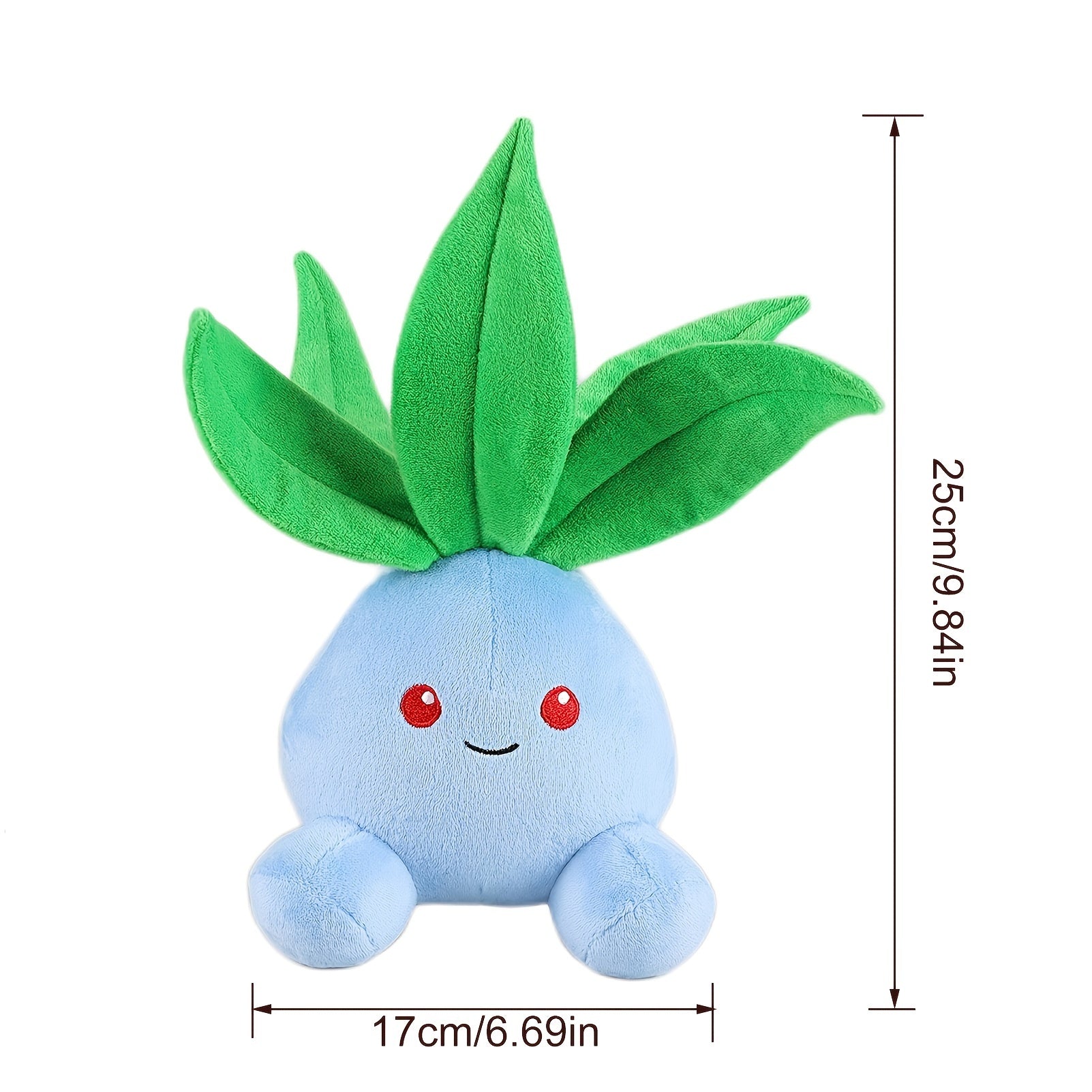 Oddish Plush Toy - Sitting Stuffed Doll for Kids - Gift for Birthday