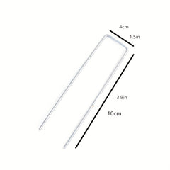 50pcs Heavy Duty U Shaped Garden Stakes for Weed Fabric & Tents