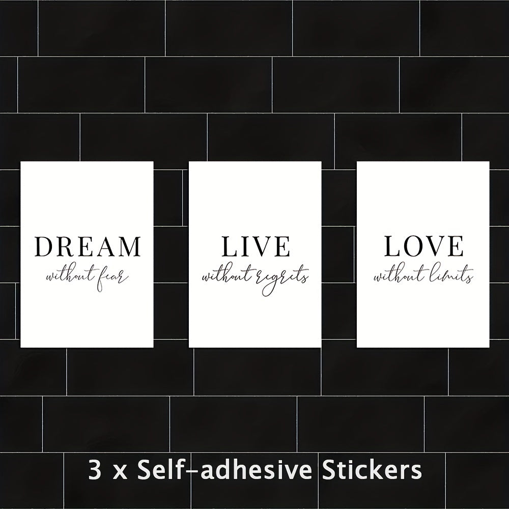 Motivational Quotes Stickers - Fearless Love Dream Big