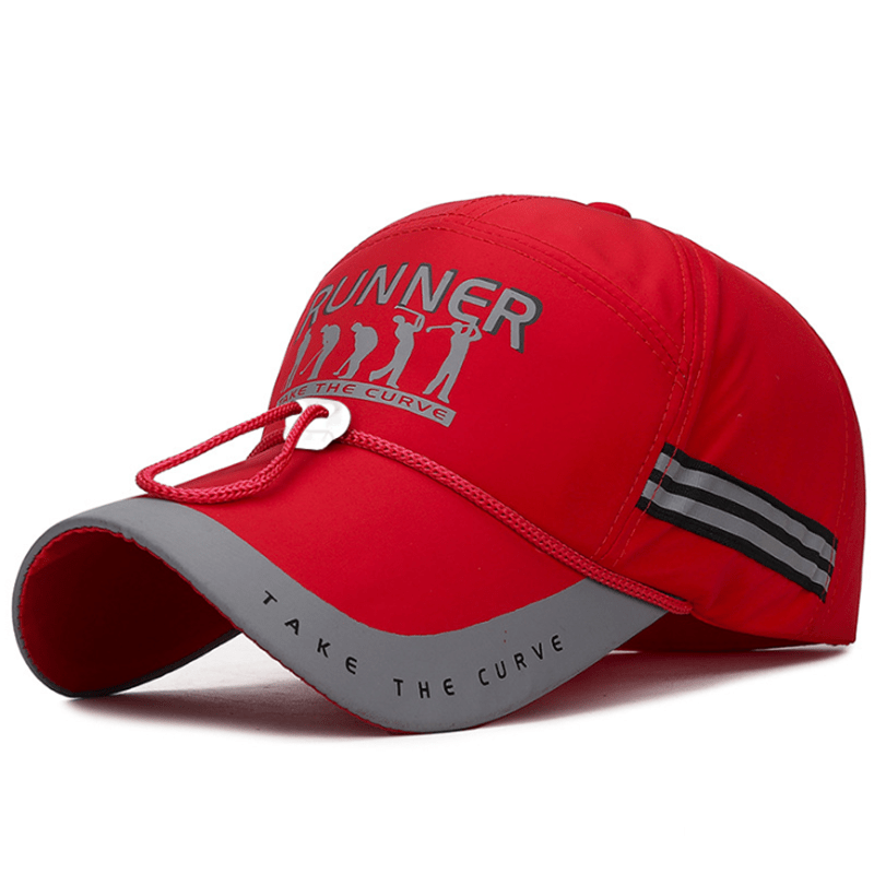 Men's Sunshade Fishing Hat with Long Eaves, Windproof Rope