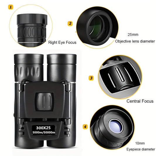 Portable HD Binoculars for Travel Camping Hiking