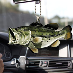 Fun Fisherman Car Rearview Mirror Hanging Widget