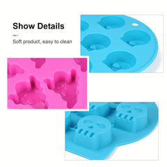 Skull Ice Cube Mold Silicone Tray for Whiskey Ice Trays