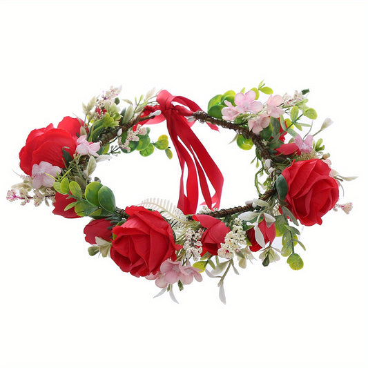 Children's Flower Wreath Hair Accessory for Wedding Party