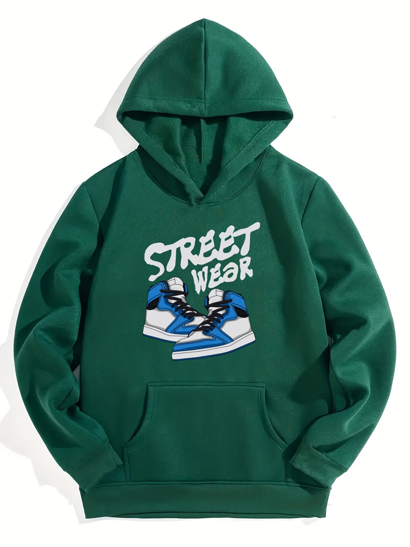 Boys Stylish Shoes & STREETWEAR Letter Print Hooded Sweatshirt