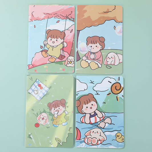Cute Cartoon Girl Notebook