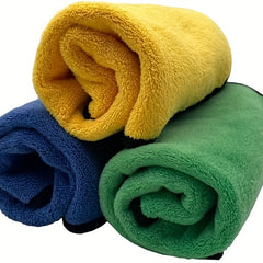 3 PCS Car Cleaning Cloths 30x40 CM Drying Towel With Hook