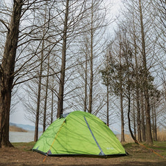 Waterproof Camping Tent with Ripstop Polyester & Aluminum Poles