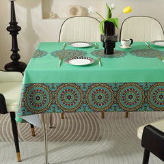 Waterproof Nordic Style Tablecloth PVC Rectangular Dining Table Cover
