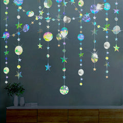 4m Holographic Star & Moon Garland Party Decoration Supplies