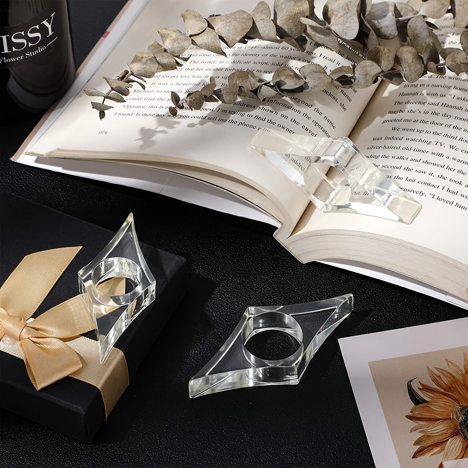 Acrylic Page Expander for Book Reading, Transparent Design