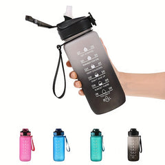 600ml Gradient Water Bottle Leakproof Flip Top Cup Outdoor Fitness Travel