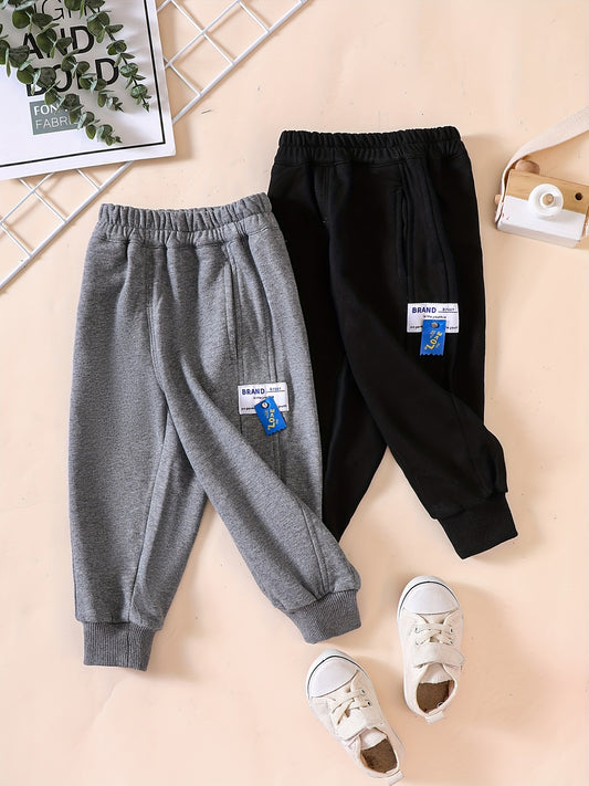 2pcs Boys Active Sweatpants Jogger Sports Pants